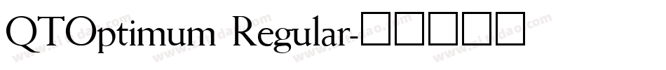 QTOptimum Regular字体转换